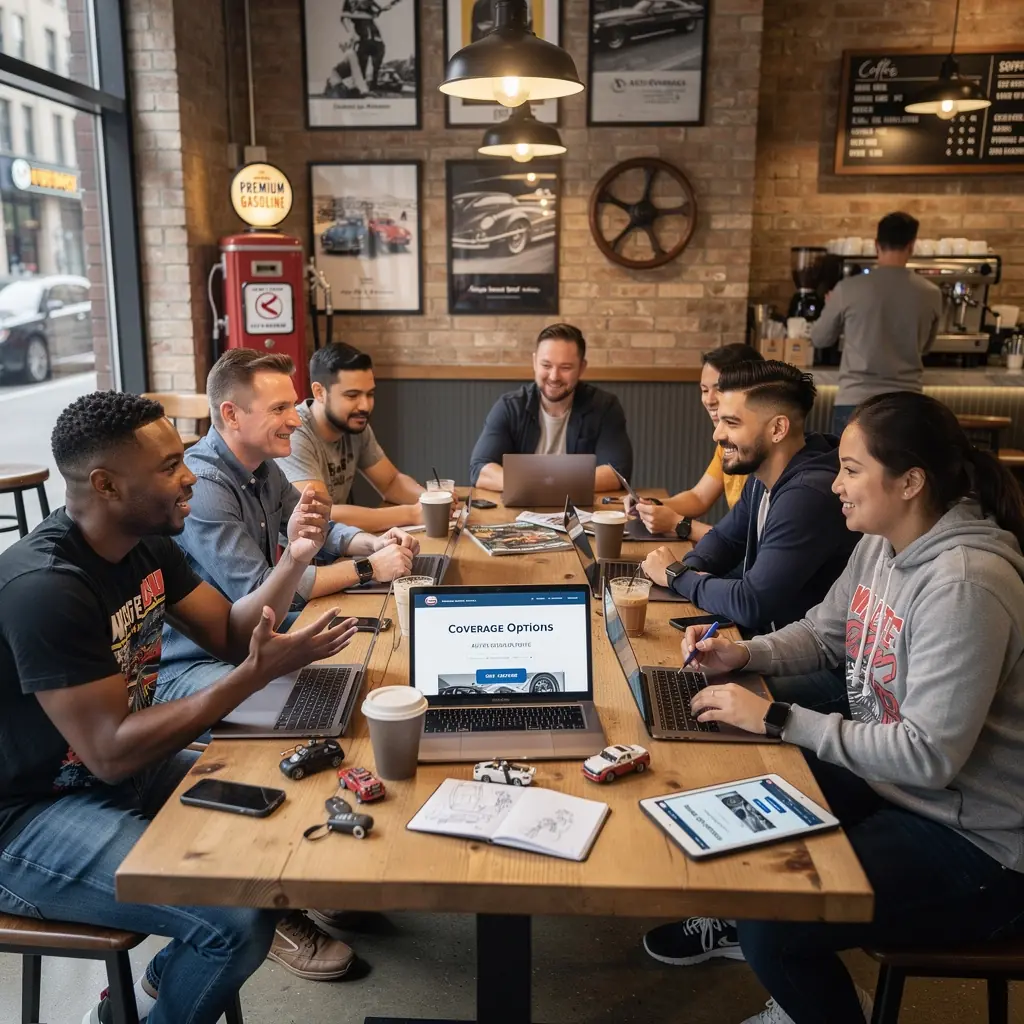Изображение автомобиля на фоне городского пейзажа, символизирующее защиту транспортных средств.